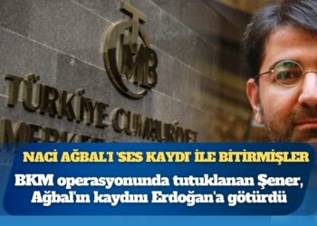 BKM operasyonunda tutuklanan Şener, Ağbal’ın kaydını Erdoğan’a götürdü