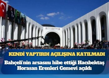 Kendi yaptırdı açılışına katılmadı