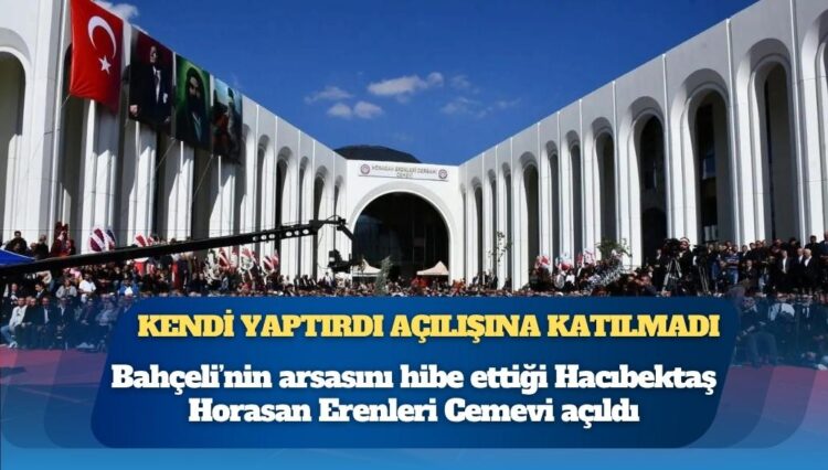 Kendi yaptırdı açılışına katılmadı