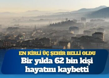 Türkiye’nin havası en kirli üç şehri belli oldu: Bir yılda 62 bin kişi hayatını kaybetti