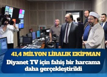 Diyanet TV yatırımı: 41,4 milyon liralık ekipman