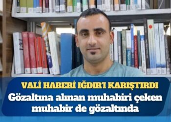“Valiye şemsiye var, gazilere yok” haberini yapan İHA muhabirinin gözaltına alınmasını görüntüleyen muhabir de gözaltına alınmış