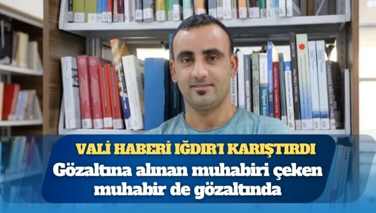 “Valiye şemsiye var, gazilere yok” haberini yapan İHA muhabirinin gözaltına alınmasını görüntüleyen muhabir de gözaltına alınmış