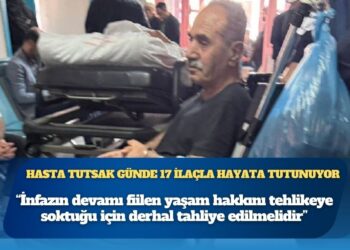 Hasta tutsak günde 17 ilaçla hayata tutunuyor