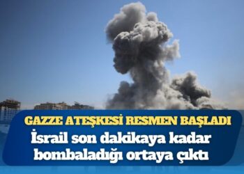 Gazze ateşkesi resmen başladı: İsrail son dakikaya kadar bombaladığı ortaya çıktı