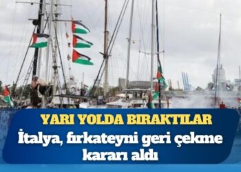 Yarı yolda bıraktılar: İtalya, Küresel Sumud Filosu’na gönderdiği fırkateyni geri çekme kararı aldı