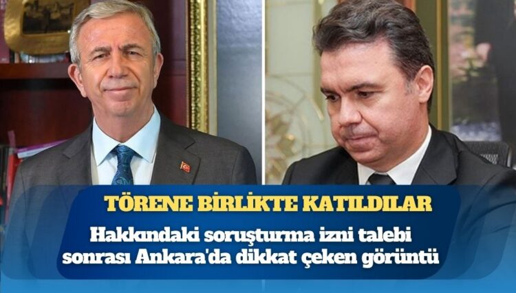 Törene birlikte katıldılar: Mansur Yavaş hakkındaki soruşturma izni talebi sonrası Ankara’da dikkat çeken görüntü