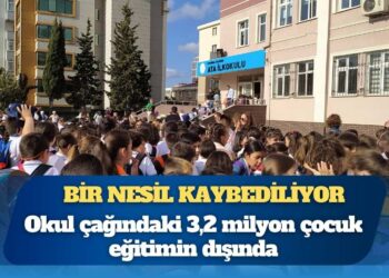 Bir nesil kaybediliyor: Okul çağındaki 3,2 milyon çocuk eğitimin dışında