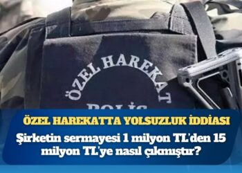 Özel harekatta yolsuzluk iddiası: Şirketin sermayesi 1 milyon TL’den 15 milyon TL’ye nasıl çıkmıştır?