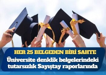 Her 25 belgeden biri sahte: Üniversite denklik belgelerindeki tutarsızlık Sayıştay raporlarında