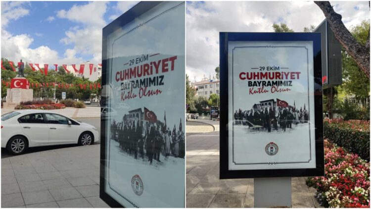 Valilik, “Cumhuriyet” yazamadı; tepki çeken afişler toplatıldı