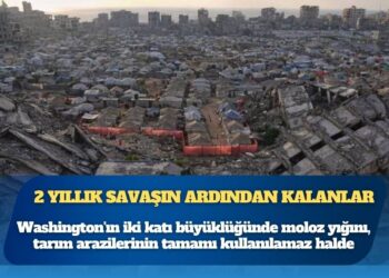 Gazze’de 2 yıllık savaşın ardından kalanlar: Washington’ın iki katı büyüklüğünde moloz yığını, tarım arazilerinin tamamı kullanılamaz halde