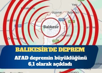 Balıkesir’de 6,1 büyüklüğünde deprem