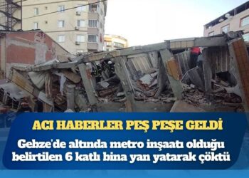 Gebze’de 6 katlı bina çöktü: 2 kişinin cansız bedenine ulaşıldı, 1 kişi sağ çıkarıldı