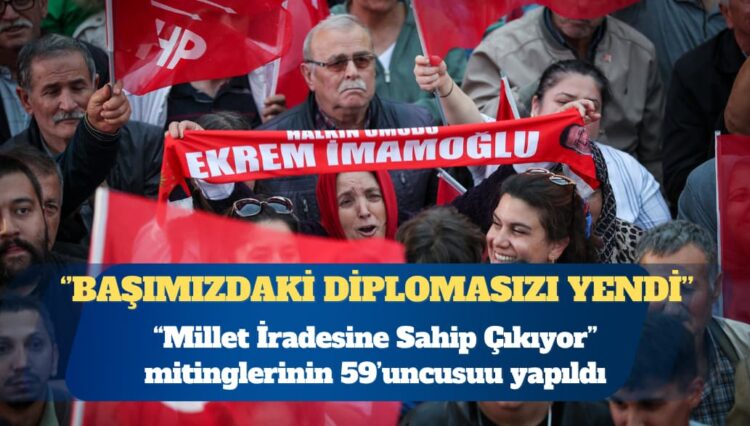 CHP Genel Başkanı Özgür Özel: Ekrem Başkan başımızdaki diplomasızı üç kez üst üste yendi