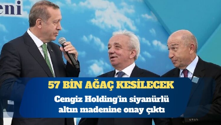 Cengiz Holding’in siyanürlü altın madenine onay çıktı: 57 bin ağaç kesilecek