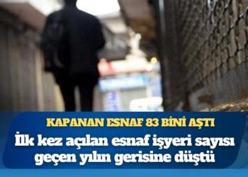 Kapanan esnaf 83 bini aştı