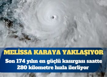 Son 174 yılın en şiddetlisi: Melissa karaya yaklaşıyor