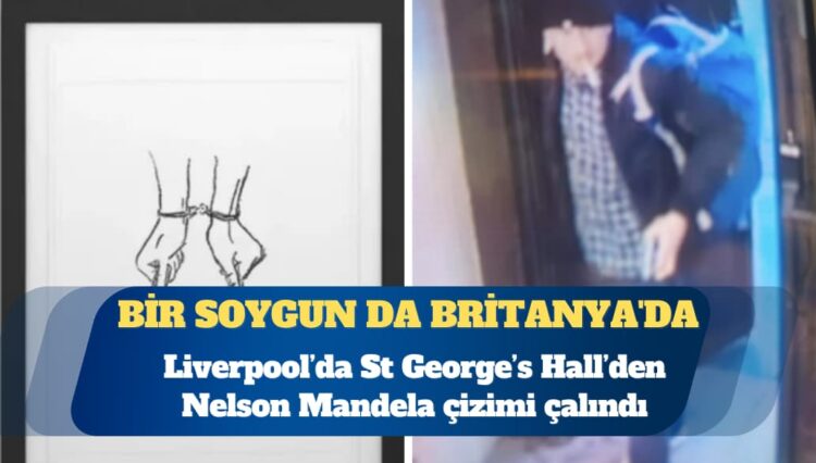 Bir soygun da Britanya’da: Liverpool’da Nelson Mandela çizimi çalındı