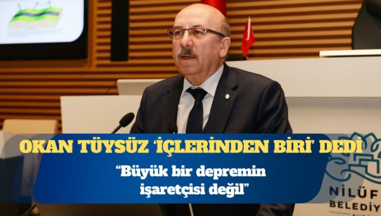 Okan Tüysüz: Büyük bir depremin işaretçisi değil
