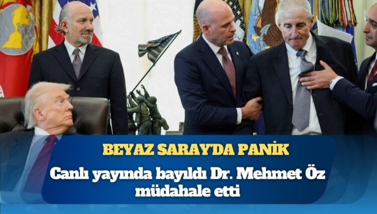 Beyaz Saray’da panik: Canlı yayında bayıldı, Dr. Mehmet Öz müdahale etti