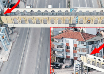 ‘Biri bizi gözetliyor’ üst geçidi