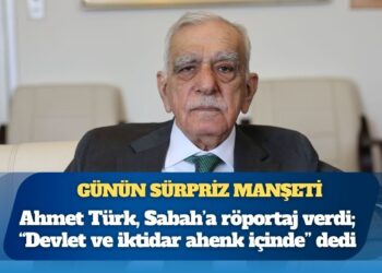 Günün sürpriz manşeti: Ahmet Türk, Sabah’a röportaj verdi