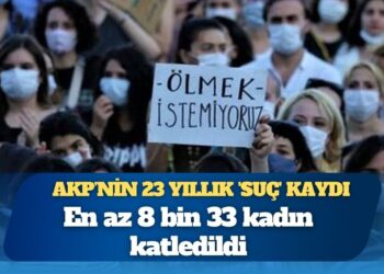 AKP’nin 23 yıllık ‘suç’ kaydı: En az 8 bin 33 kadın katledildi