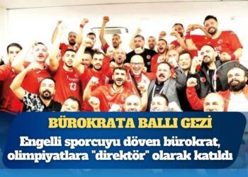 Engelli sporcuyu döven bürokrat, olimpiyatlara “direktör” olarak katıldı