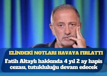 Elindeki dosyayı ve notları fırlattı: Fatih Altaylı hakkında 4 yıl 2 ay hapis cezası, tutukluluğu devam edecek