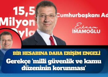 Ekrem İmamoğlu’nun bir hesabına daha erişim engeli getirildi: Gerekçe ‘milli güvenlik ve kamu düzeninin korunması’