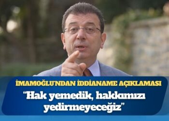 İmamoğlu’ndan iddianame açıklaması: “İstanbul’un ve Türkiye’nin iradesini yok sayan bu partizan zihniyetle en güçlü şekilde mücadeleye devam ediyoruz”