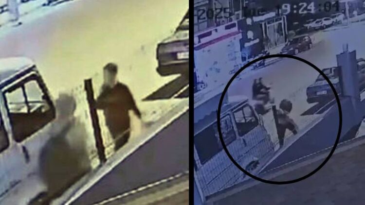 Kaldırımda yürüyen kadını yumruklayıp bıçakla yaraladı: O anlar güvenlik kamerasında