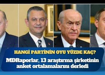 13 anketin ortalaması belli oldu: Hangi partinin oyu yüzde kaç?