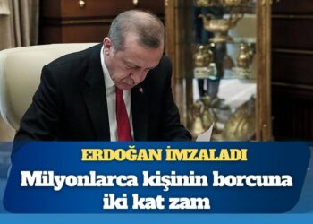 Erdoğan imzaladı: Milyonlarca kişinin borcuna iki kat zam