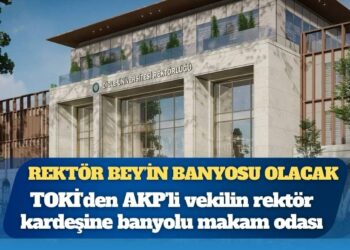 Rektör Bey’in banyosu olacak