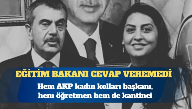 Hem AKP kadın kolları başkanı, hem öğretmen hem de kantinci