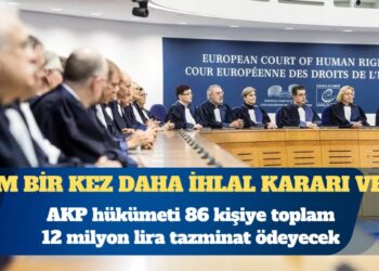 AİHM, bir kez daha ihlal kararı verdi: AKP hükümeti 86 kişiye toplam 12 milyon lira tazminat ödeyecek