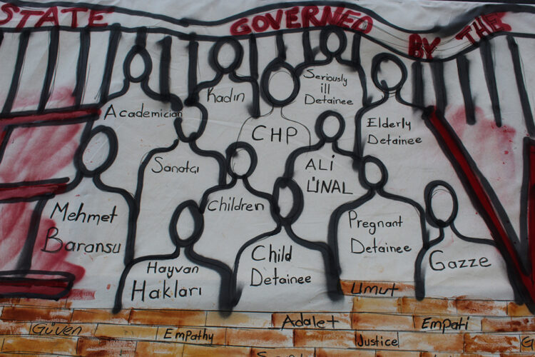 Downing Street karşısında insan hakları çağrısı: HRS’den etkileyici eylem