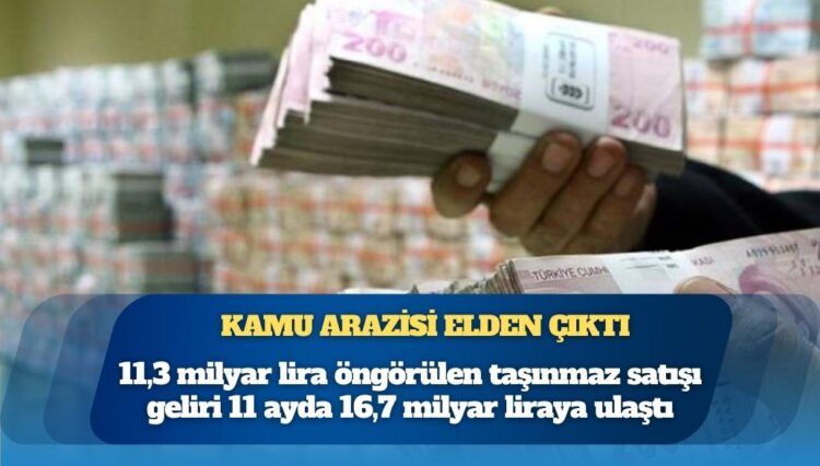 Kamu arazileri tek tek satılıyor: Hedef 11 ayda aşıldı