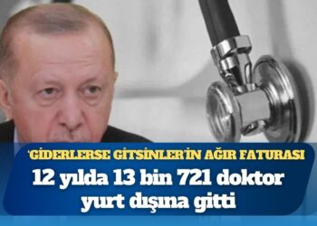 ‘Giderlerse gitsinler’in ağır faturası: 12 yılda 13 bin 721 doktor yurt dışına gitti
