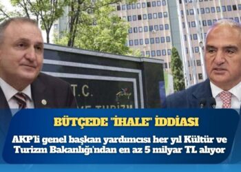 İyi Partili vekilden bütçede “ihale” iddiası: AKP’li genel başkan yardımcısı her yıl Kültür ve Turizm Bakanlığı’ndan en az 5 milyar TL alıyor