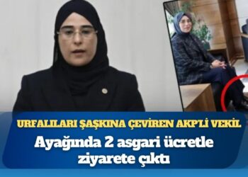 Urfalıları şaşkına çeviren AKP’li vekil: Ayağında 2 asgari ücretle ziyarete çıktı