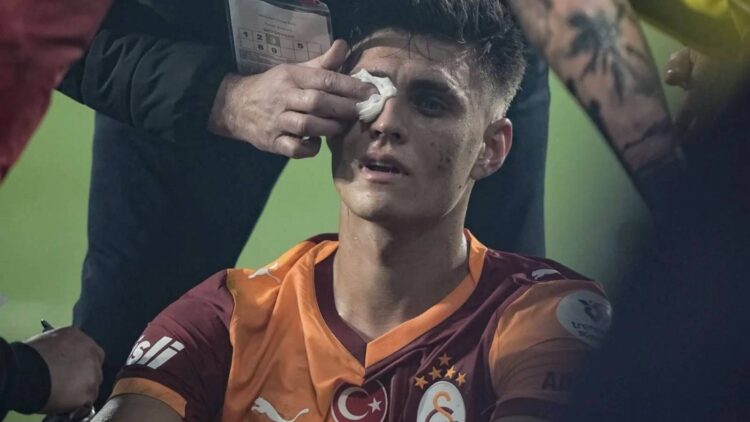Galatasaray’dan Kazımcan Karataş paylaşımı: Yüzündeki yara, alnımızın akıdır