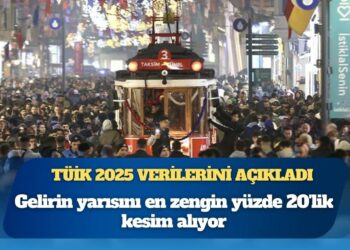 TÜİK verileri: Gelirin yarısını en zengin yüzde 20’lik kesim alıyor