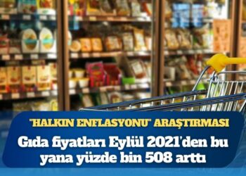 “Halkın Enflasyonu” araştırması: Gıda fiyatları Eylül 2021’den bu yana yüzde bin 508 arttı