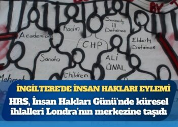 Downing Street karşısında insan hakları çağrısı: HRS’den etkileyici eylem