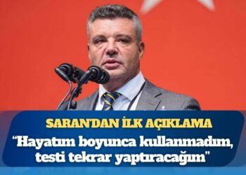 Uyuşturucu testi pozitif çıkan Sadettin Saran’dan ilk açıklama: Hayatım boyunca kullanmadım, testi tekrar yaptıracağım