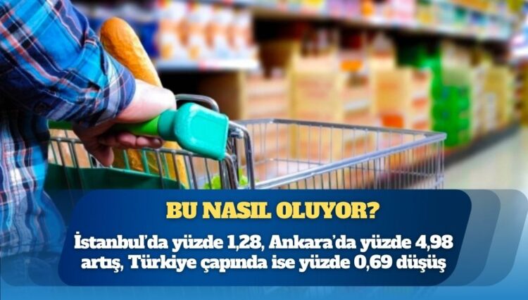 Bu nasıl oluyor?: İstanbul’da yüzde 1,28, Ankara’da yüzde 4,98 artış, Türkiye çapında ise yüzde 0,69 düşüş