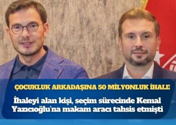 MHP’li Tokat Belediye Başkanı Kemal Yazıcıoğlu çocukluk arkadaşına 50 milyon TL’lik ihale verdi
